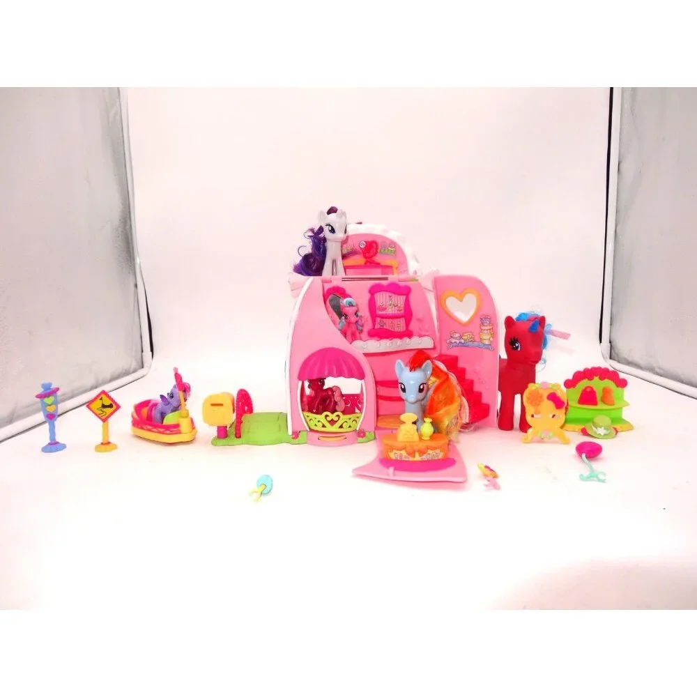 My Little Pony Fancy Fashions Boutique Purse Pink Shoe Time Toola Roola Bumber c